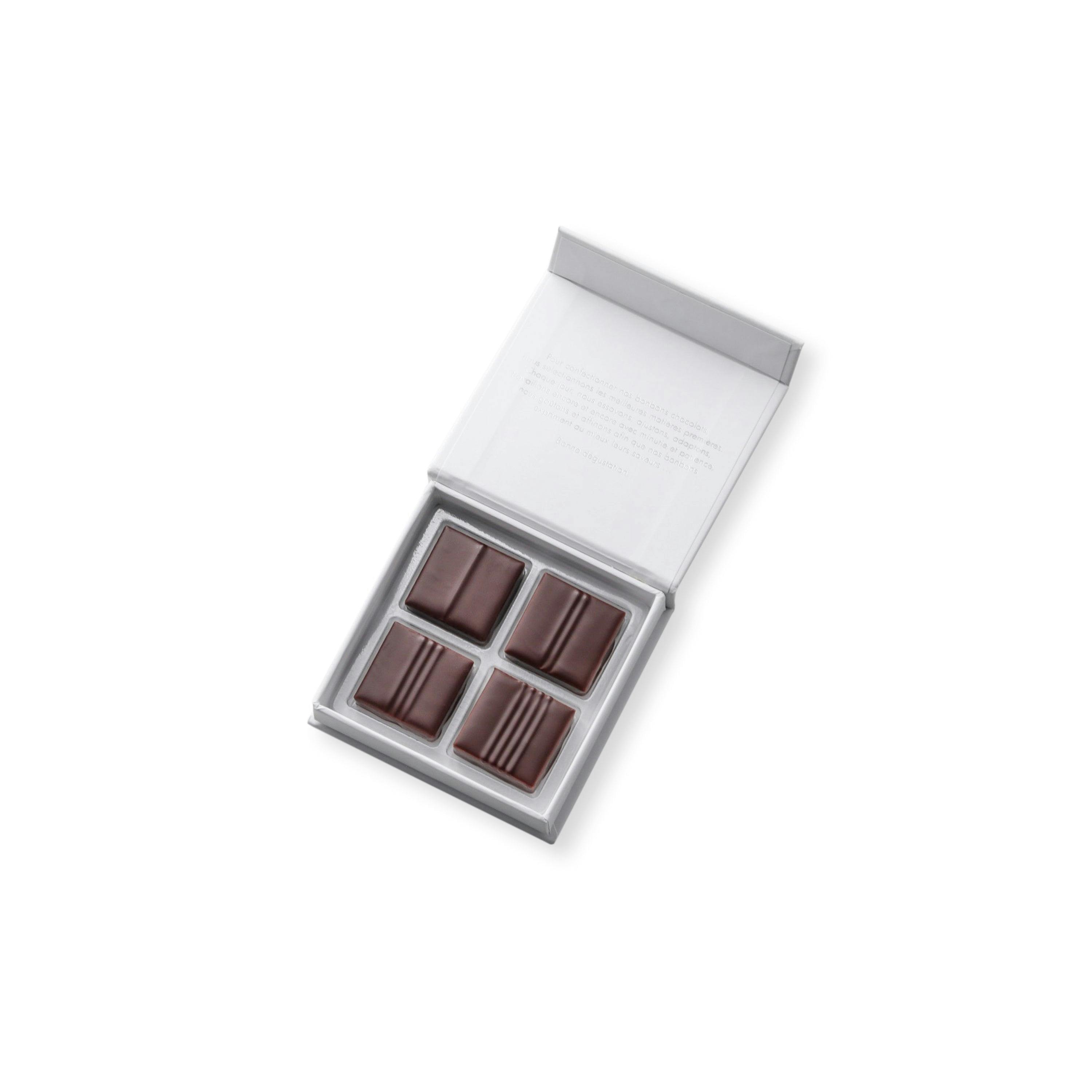Coffret petit plaisir Pralinés 4 chocolats - Vincent Vallée world champion chocolatier