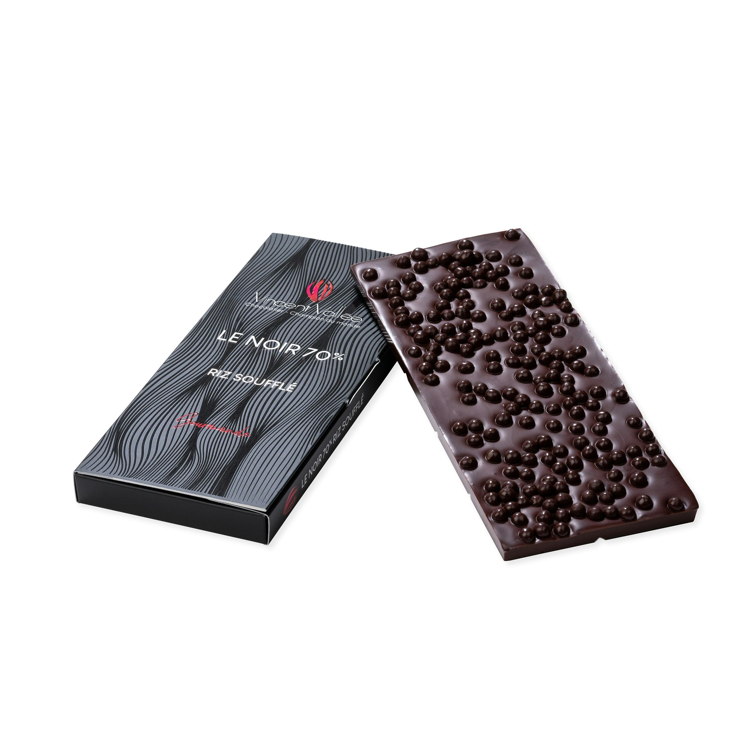 Noir Riz soufflé - Vincent Vallée world champion chocolatier